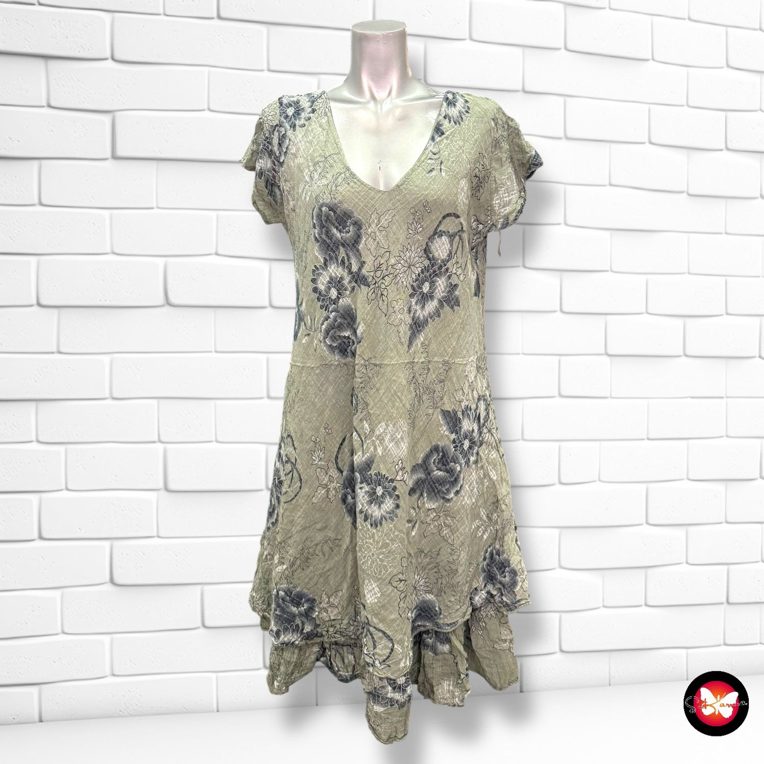 **HOY** Vestido sin mangas estampado Talla Única