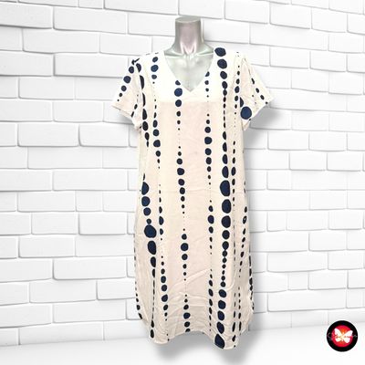 **HOY** Vestido de manga larga con lunares Talla L