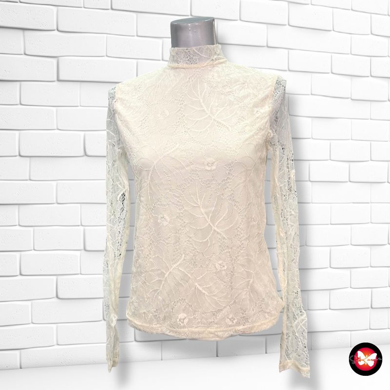 Blusa de encaje de manga larga FIRST AND I Talla XS