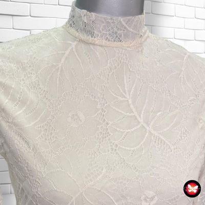 Blusa de encaje de manga larga FIRST AND I Talla XS