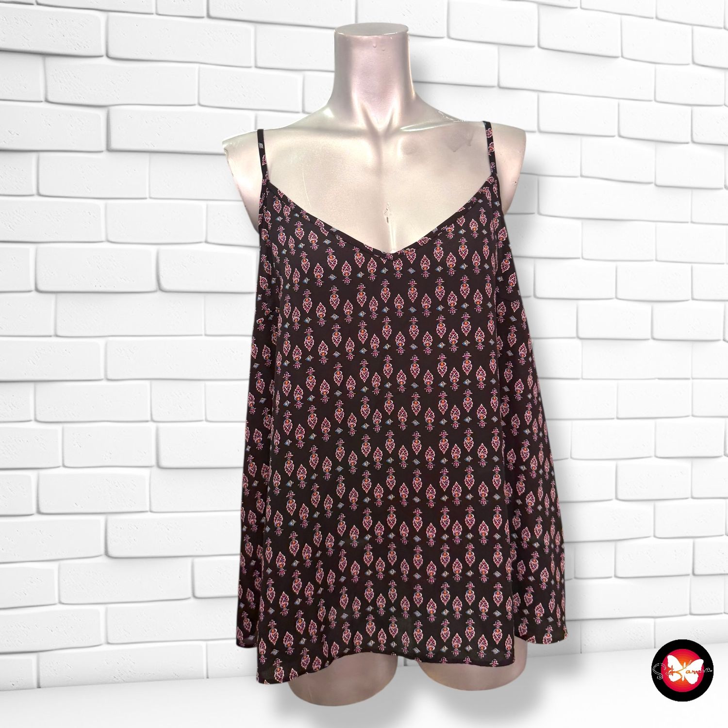 **HOY** Blusa de tirantes estampada ATMOSPHERE Talla 44