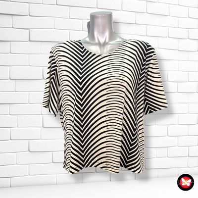 **HOY** Blusa de manga corta estampada con brillo Talla XL