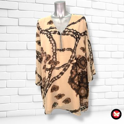 **HOY** Blusa de media manga estampada Talla XL (grande)