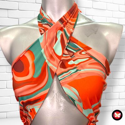 **HOY** Vestido cut-out atado al cuello PRETTYLITTLETHING Talla 42