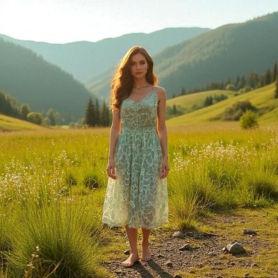 Vestido de encaje de tirantes VILA Talla 40