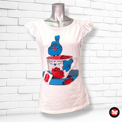 Camiseta de manga corta con volante ROSALITA MC GEE Talla S