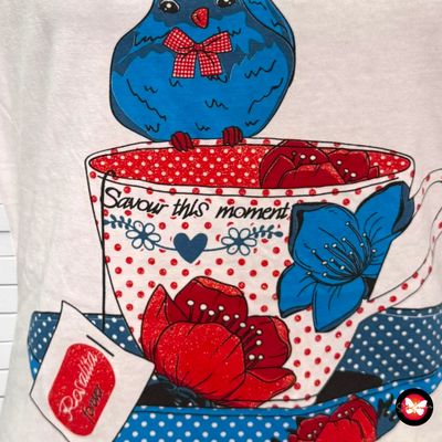 Camiseta de manga corta con volante ROSALITA MC GEE Talla S