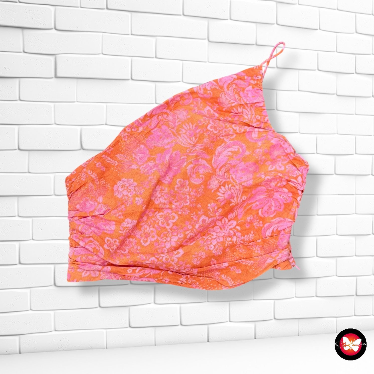 **HOY** Blusa cropped escote asimétrico ZARA Talla S