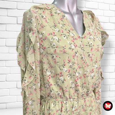 Mono corto de manga larga con flores LOFTY MANNER Talla M
