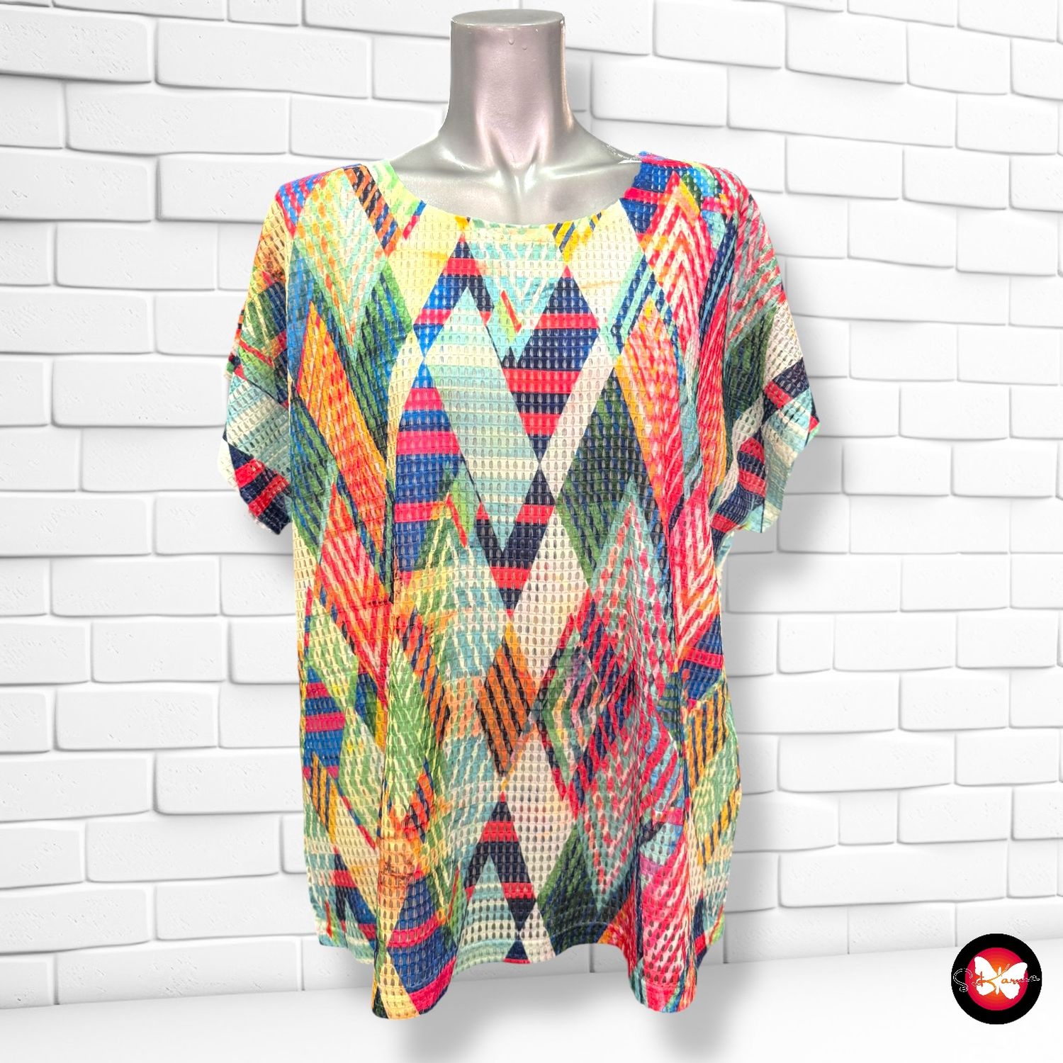 **HOY** Blusa de colorines MEM Talla XXL (pequeña)