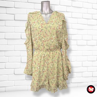Mono corto de manga larga con flores LOFTY MANNER Talla M