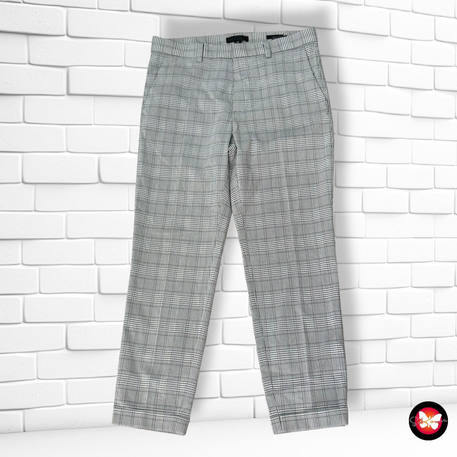 **HOY** Pantalón de vestir de cuadros H&amp;M Talla M/L (W29)