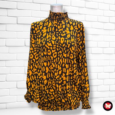 **HOY** Blusa de manga larga estampada Talla L