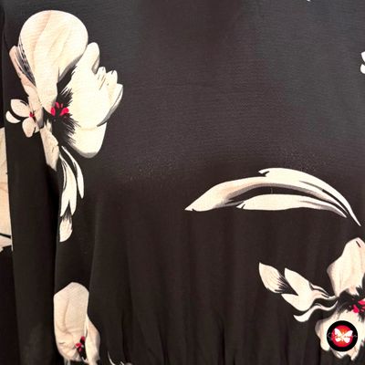 **HOY** Vestido de manga larga estampado flores ONLY Talla L