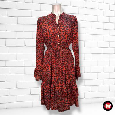 **HOY** Vestido de manga larga animal print MUSTHAVES by ELJA Talla S/M