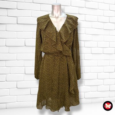 **HOY** Vestido de manga larga de lunares RAINBOW Talla 38