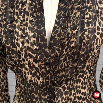 **HOY** Camisa traslúcida animal print YESSICA Talla 36