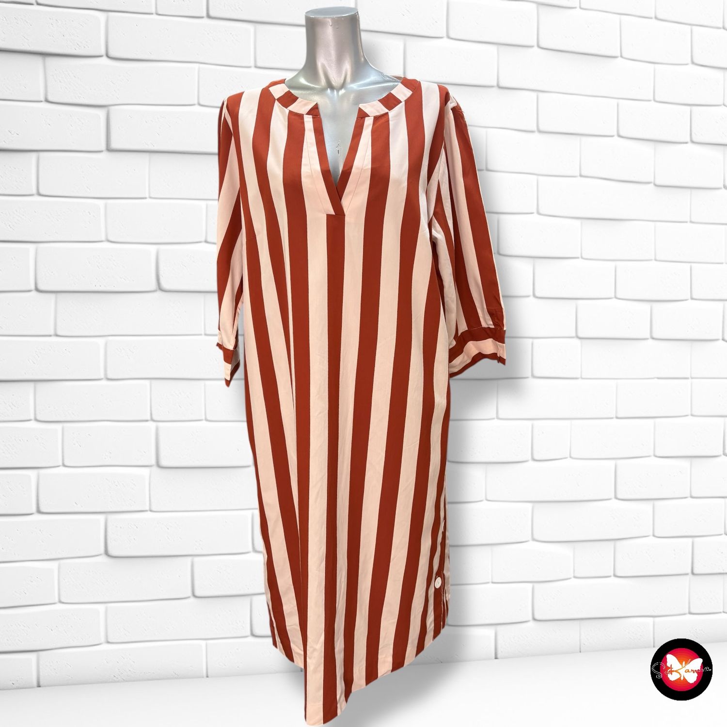 **HOY** Vestido de rayas XANDRES Talla 42