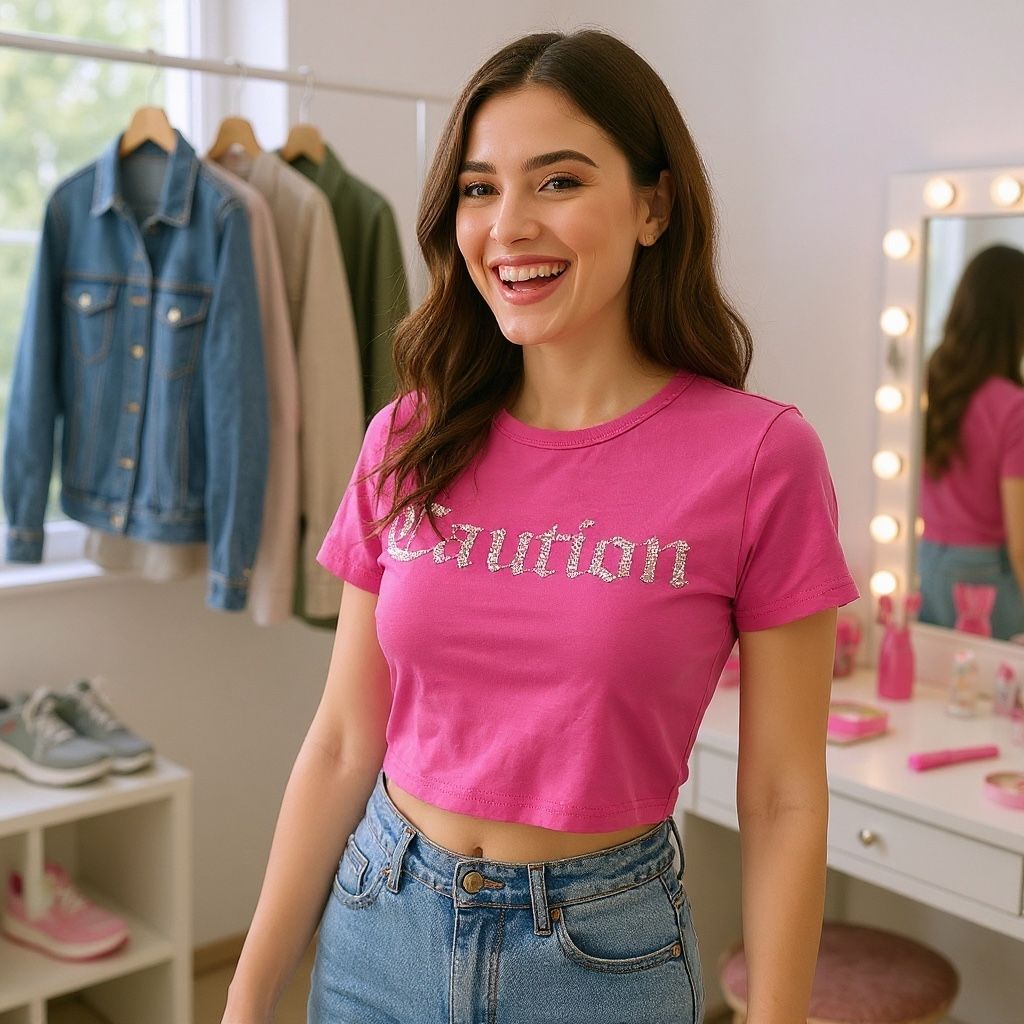 Camiseta cropped SHEIN Talla M (pequeña)