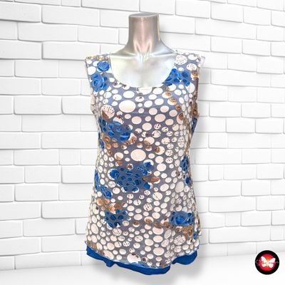 Blusa sin mangas estampada Talla M/L