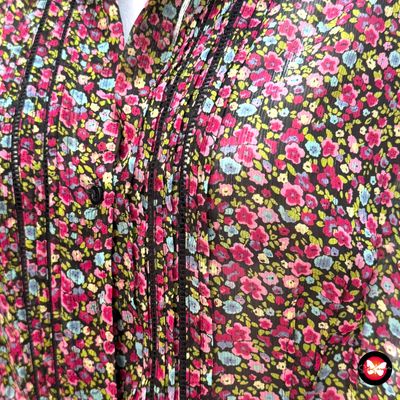 Camisa traslúcida de florecitas ZENDRA Talla 44
