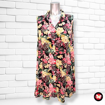 Camisa sin mangas de florecitas Talla XL/XXL