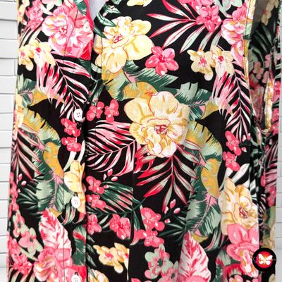 Camisa sin mangas de florecitas Talla XL/XXL