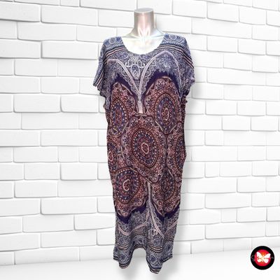 Vestido largo de manga corta Talla L