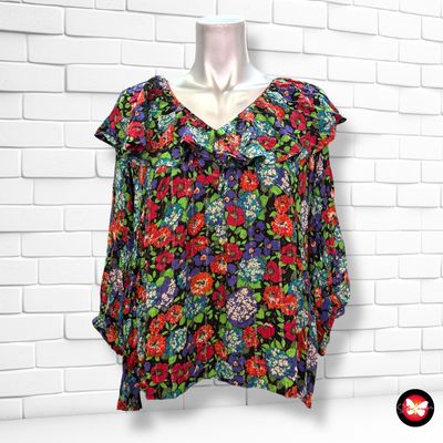 **HOY** Blusa de media manga con cuello volante BA&amp;SH Talla M