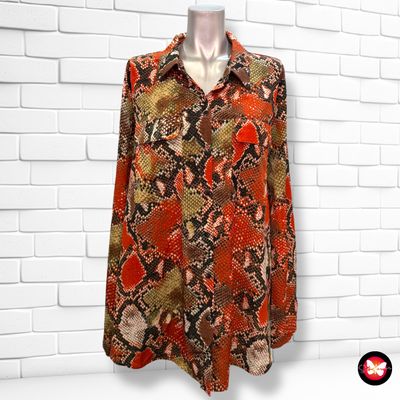 **HOY** Camisa de manga larga estampado serpiente NORAH Talla 46