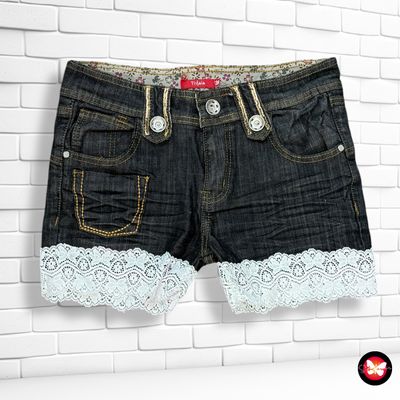 **HOY** Short vaquero con encaje TISSAIA Talla 38