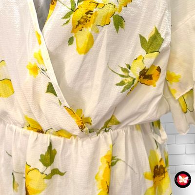 **HOY** Vestido escote cruzado de flores BOOHOO Talla 40 (12UK)