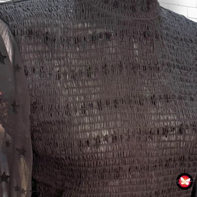 **HOY** Vestido de manga larga de noche con estrellitas NIKKIE Talla 36