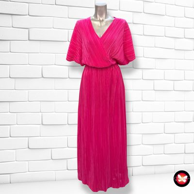 **HOY** Vestido largo plisado Talla L