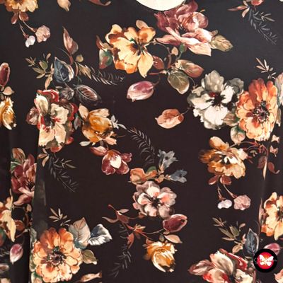 **HOY** Vestido de media manga de flores TERRA DI SIENA Talla M
