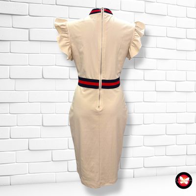 **HOY** Vestido con mangas de volante y lazada al cuello CBR Talla M