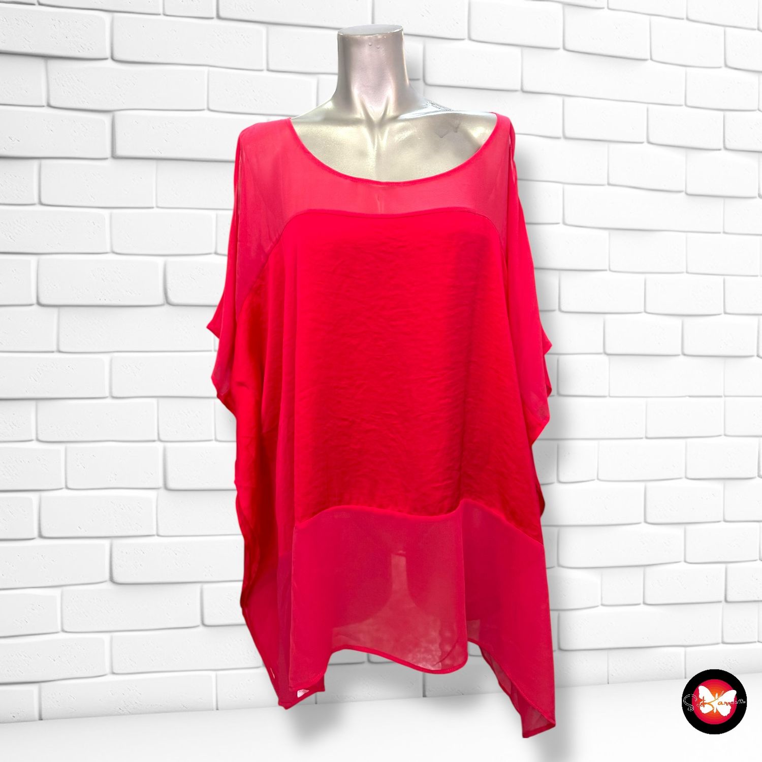 Blusa sedosa con hombros descubiertos ANDAMIO Talla 48