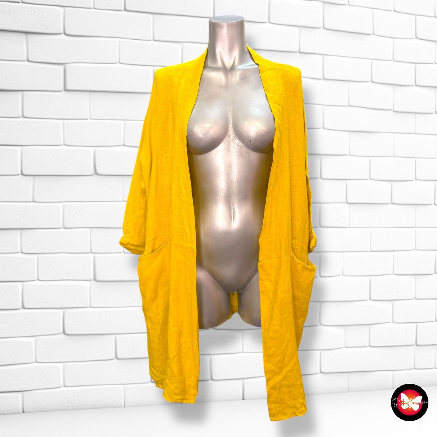 **HOY** Kimono de lino Talla Única