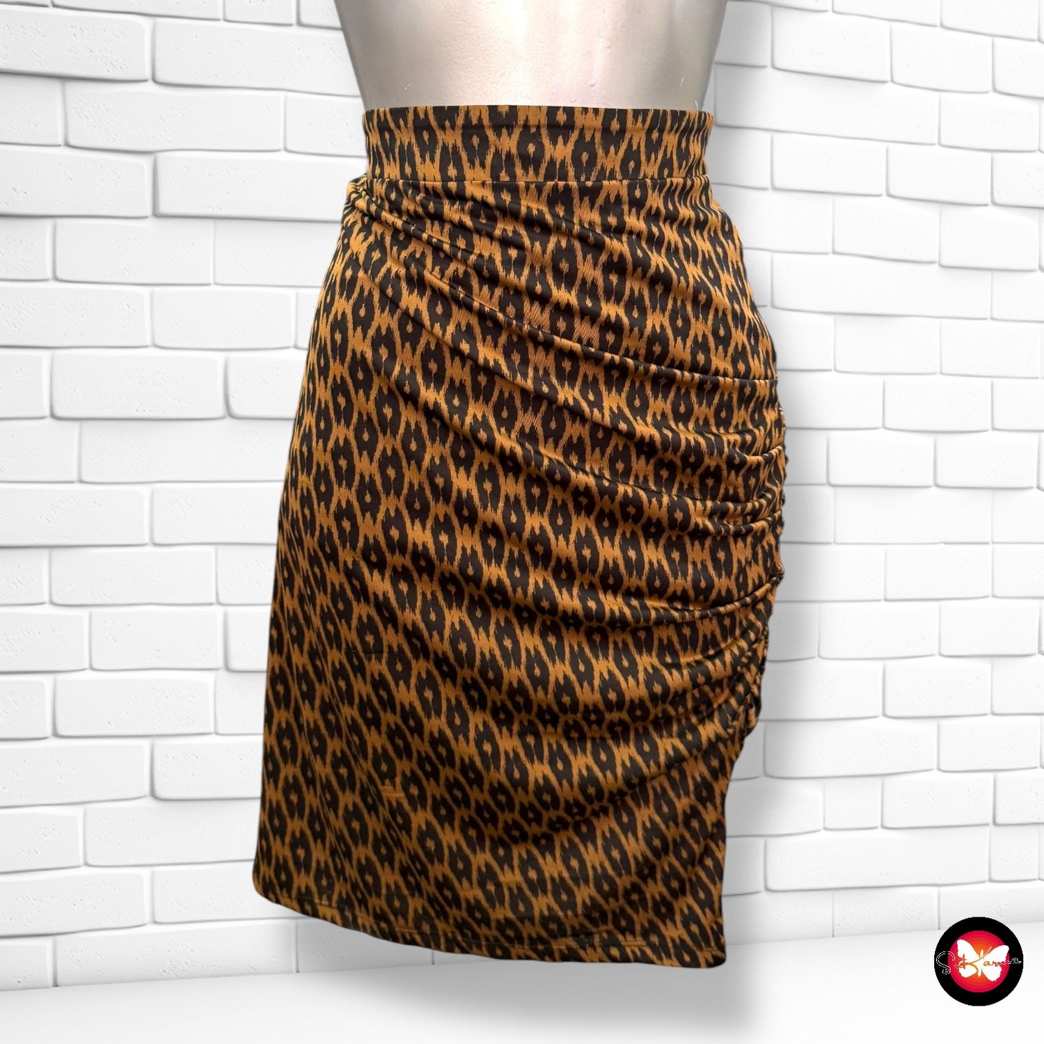 **HOY** Falda lápiz con drapeado ESSENTIEL Talla L