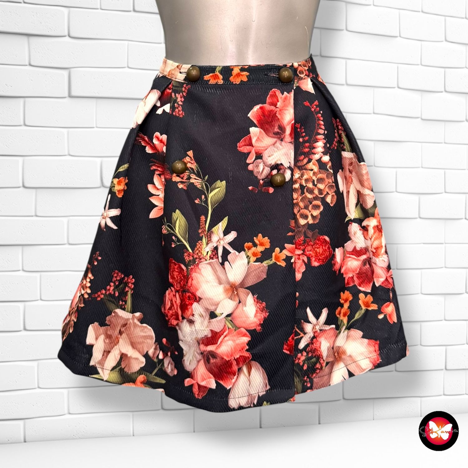 **HOY** Falda de flores Talla L