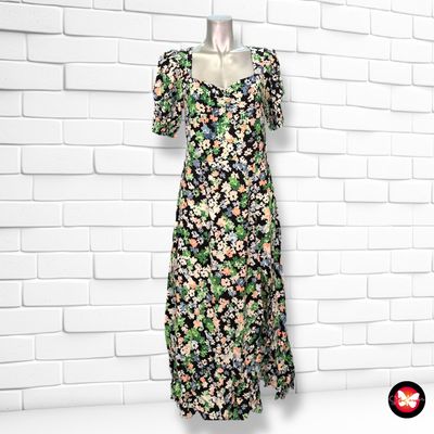 **HOY** Vestido largo de florecitas H&amp;M Talla 38