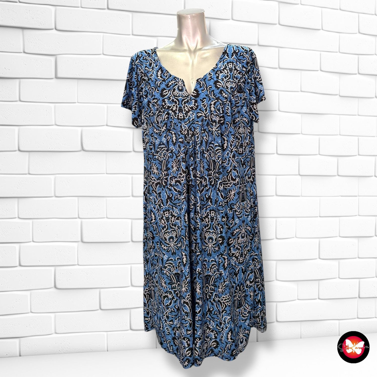 Vestido batita estampada Talla L (grande)