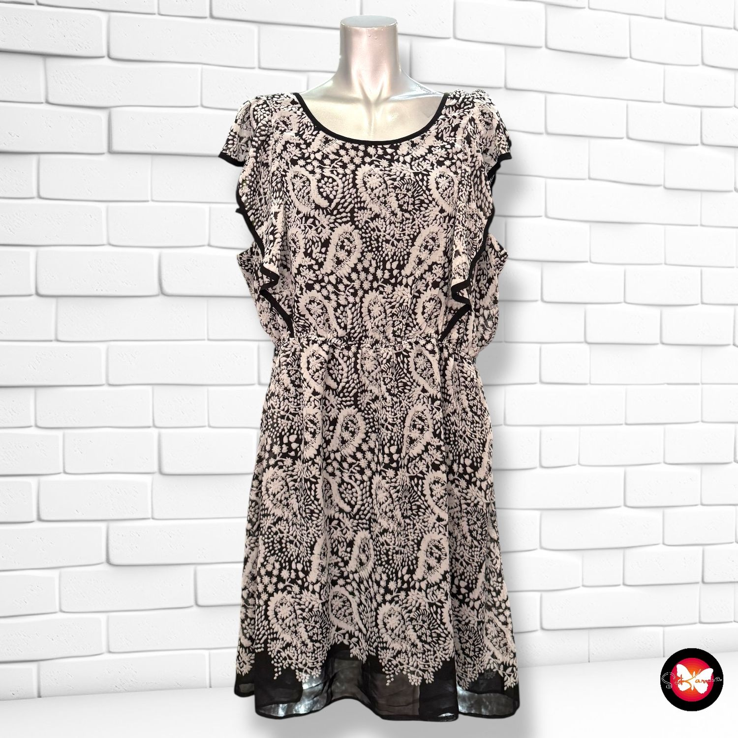 **HOY** Vestido con volantes F&amp;F Talla 48 (20UK)