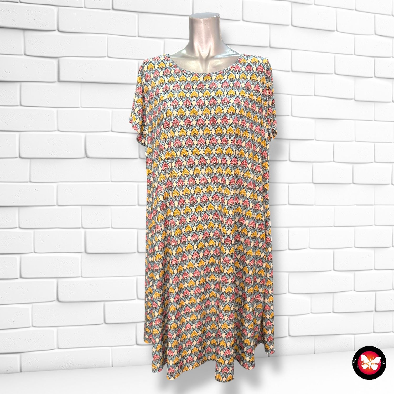 **HOY** Vestido de manga corta Talla L/XL
