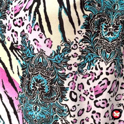 Blusa sin mangas estampado animal print de colores Talla L/XL