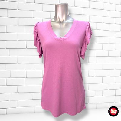 **HOY** Camiseta de manga corta de volantes Talla S