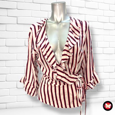 **HOY** Blusa cruzada de rayas CLOCKHOUSE Talla 36