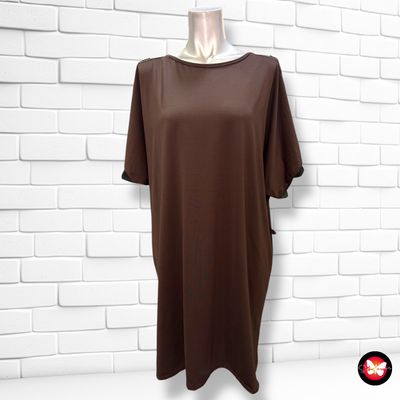 **HOY** Vestido de manga corta con brillo Talla 3XL