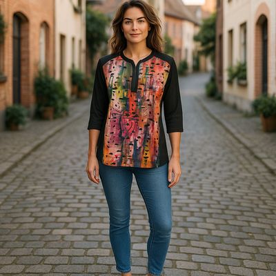 Blusa con mangas traslúcidas CENSURED Talla M