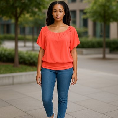 Blusa corte mariposa COLLOSEUM Talla S
